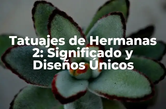 Tatuajes de Hermanas 2: Significado y Diseños Únicos