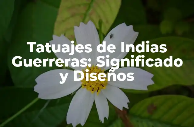 Tatuajes de Indias Guerreras: Significado y Diseños