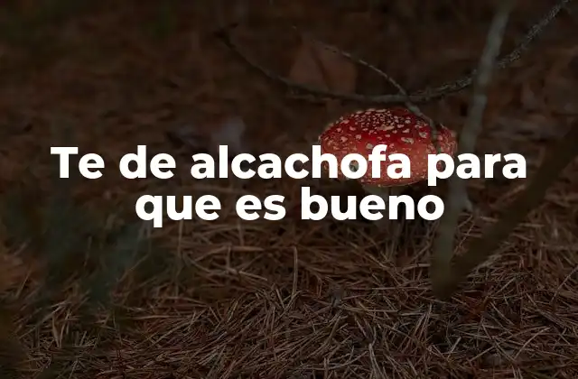 Beneficios del té de alcachofa para la salud digestiva