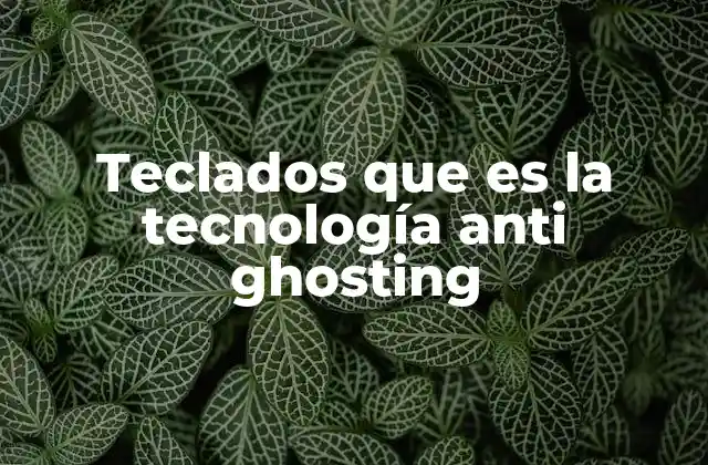 Teclados que es la Tecnología Anti Ghosting 2 Cómo la tecnología anti ghosting mejora la experiencia del usuario