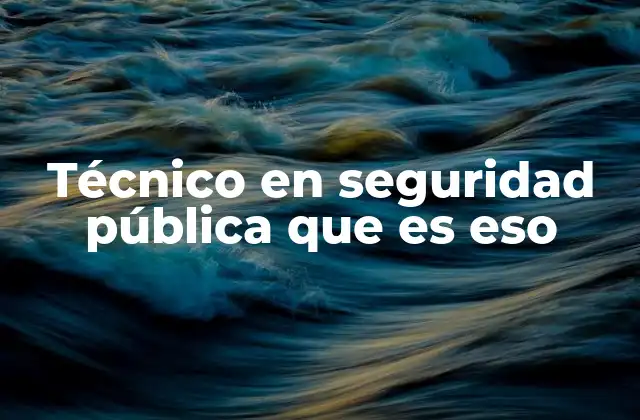 Técnico en Seguridad Pública que es Eso 2 La importancia de contar con personal especializado en seguridad pública