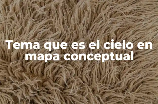 Tema que es el Cielo en Mapa Conceptual