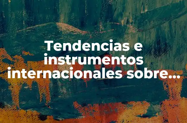 Tendencias e Instrumentos Internacionales sobre Seguridad Publica que es