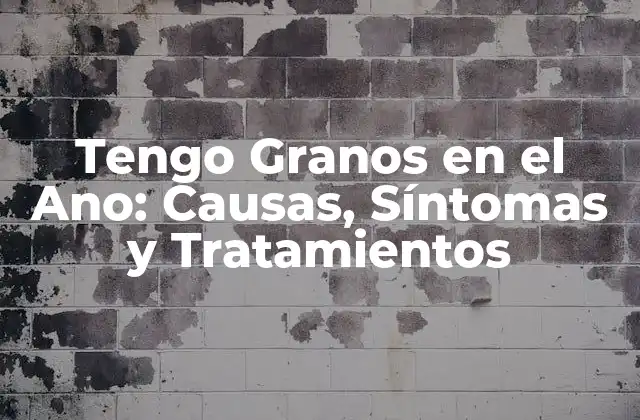 Tengo Granos en el Ano: Causas, Síntomas y Tratamientos