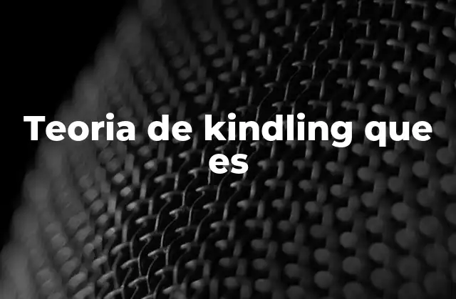 Teoria de Kindling que es