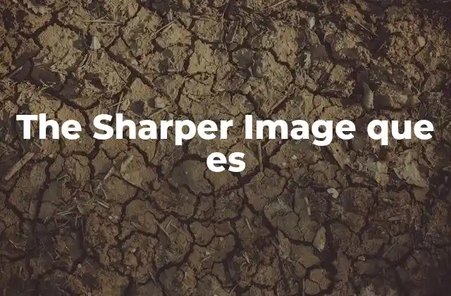 The Sharper Image que es