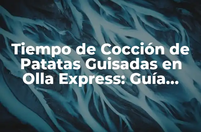 Tiempo de Cocción de Patatas Guisadas en Olla Express: Guía Detallada