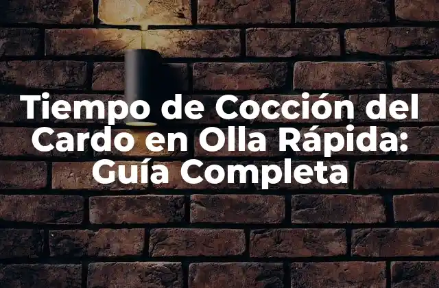 Tiempo de Cocción Del Cardo en Olla Rápida: Guía Completa