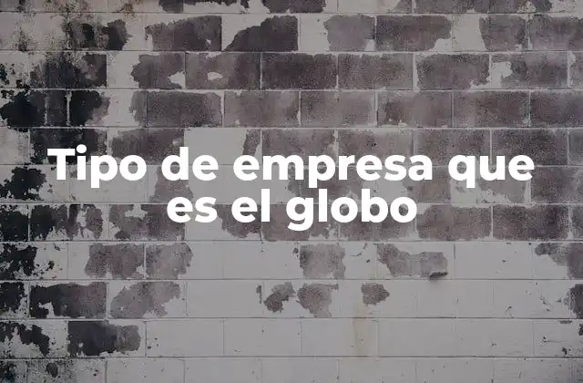 Tipo de Empresa que es el Globo