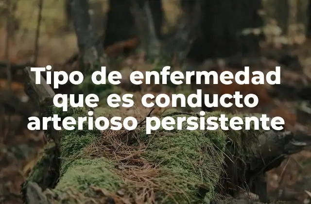 Tipo de Enfermedad que es Conducto Arterioso Persistente