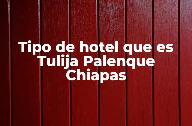 Características distintivas del hotel Tulija