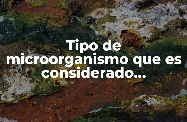Tipo de Microorganismo que es Considerado Pseudomonas