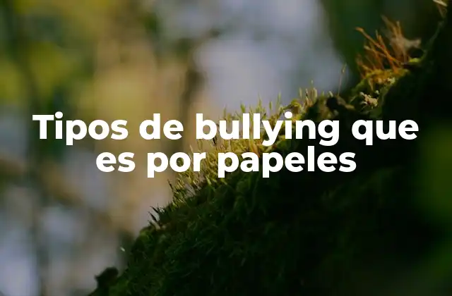 Bullying en contextos académicos y profesionales