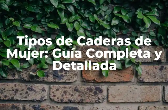Tipos de Caderas de Mujer: Guía Completa y Detallada 2 ¿Cuáles son los Tipos de Caderas de Mujer Más Comunes?