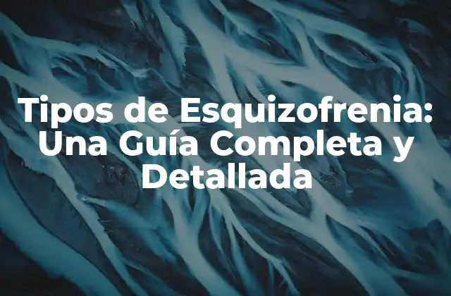 Tipos de Esquizofrenia: una Guía Completa y Detallada