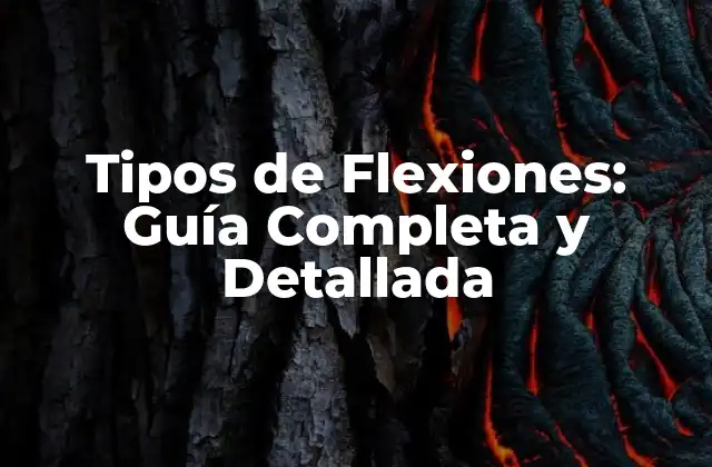 Tipos de Flexiones: Guía Completa y Detallada 2 Flexiones en la Física: Definición y Tipos