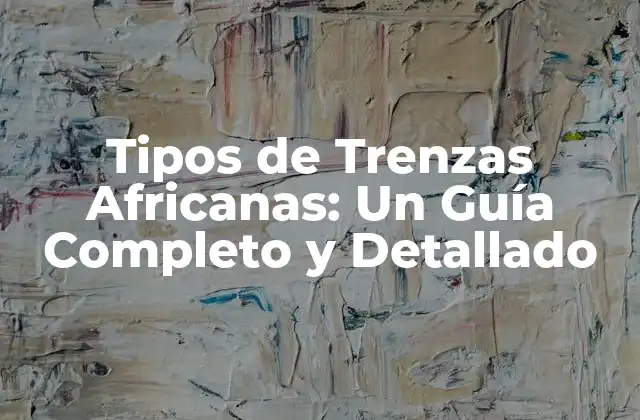 Tipos de Trenzas Africanas: un Guía Completo y Detallado