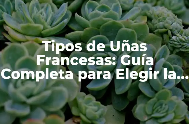 ¿Qué son las Uñas Francesas?