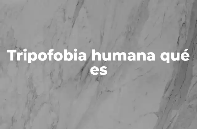 Tripofobia Humana Qué es