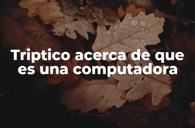 Cómo estructurar un tríptico sin mencionar directamente la palabra clave