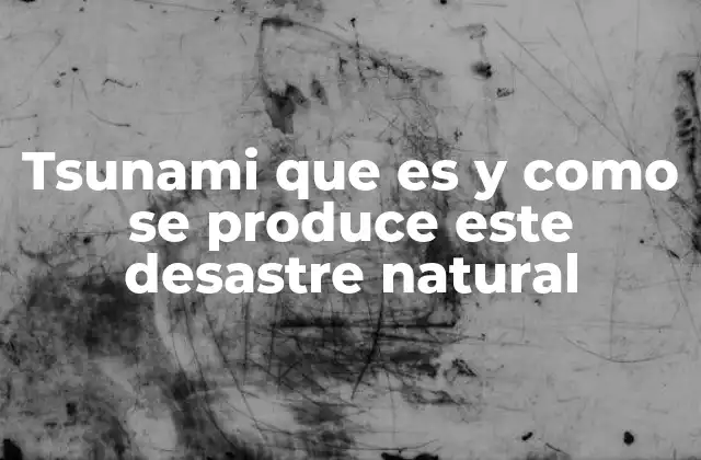 Causas y mecanismos detrás de los tsunamis