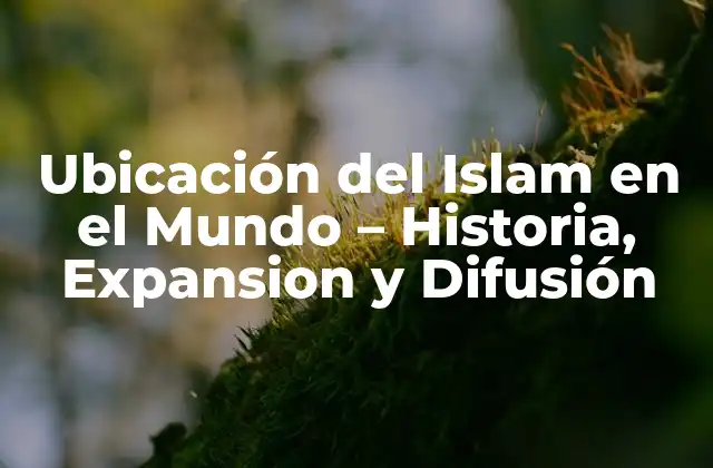 Ubicación Del Islam en el Mundo – Historia, Expansion y Difusión