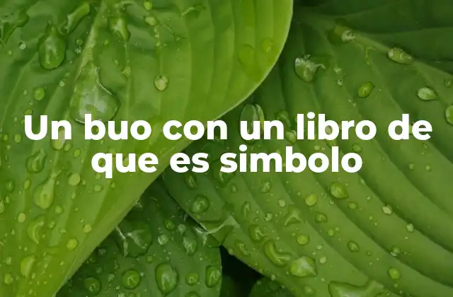 Un Buo con un Libro de que es Simbolo