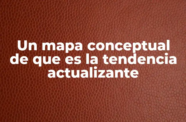Un Mapa Conceptual de que es la Tendencia Actualizante