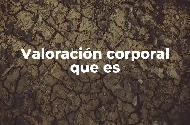 Valoración Corporal que es