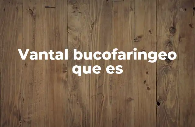 La importancia del vantal bucofaringeo en el sistema digestivo