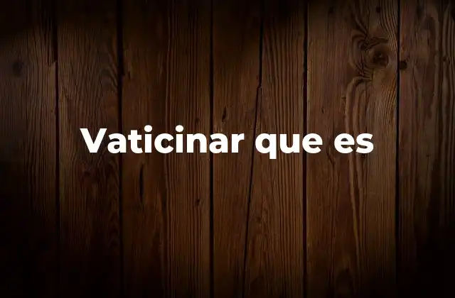 Vaticinar que es