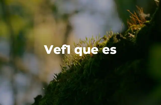 Vef1 que es