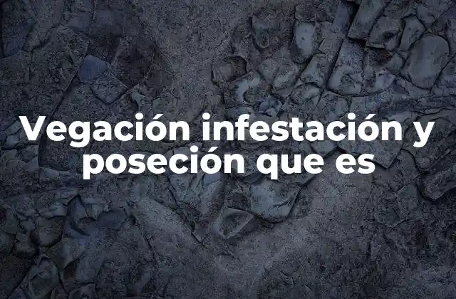 Vegación Infestación y Poseción que es