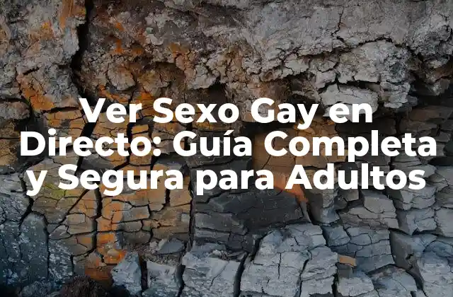 Ver Sexo Gay en Directo: Guía Completa y Segura para Adultos