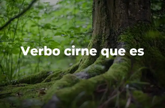 Verbo Cirne que es