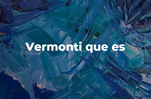 Vermonti que es