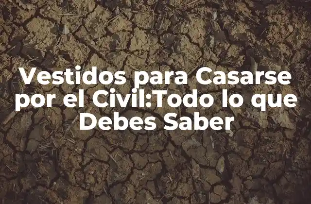 Vestidos para Casarse por el Civil:todo Lo que Debes Saber