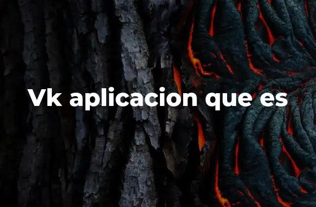 Vk Aplicacion que es