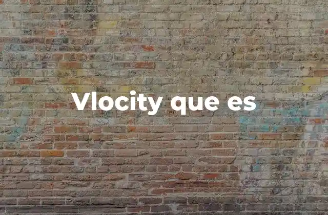 Vlocity que es