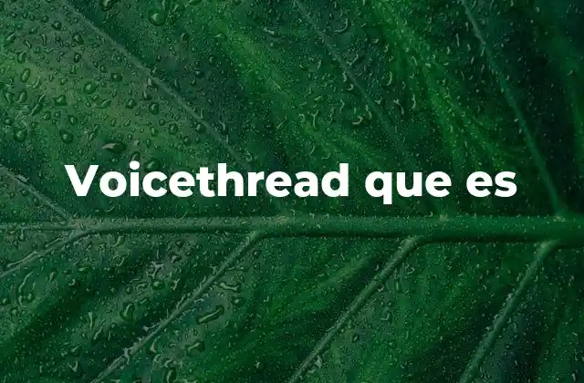 Voicethread que es