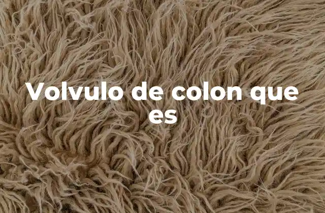 Volvulo de Colon que es 2 Causas y factores de riesgo del volvulo de colon