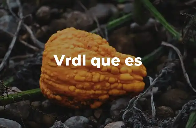 Vrdl que es