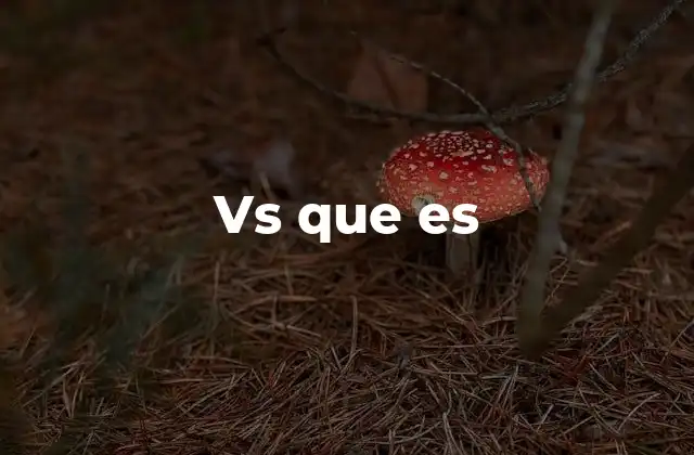 Vs que es