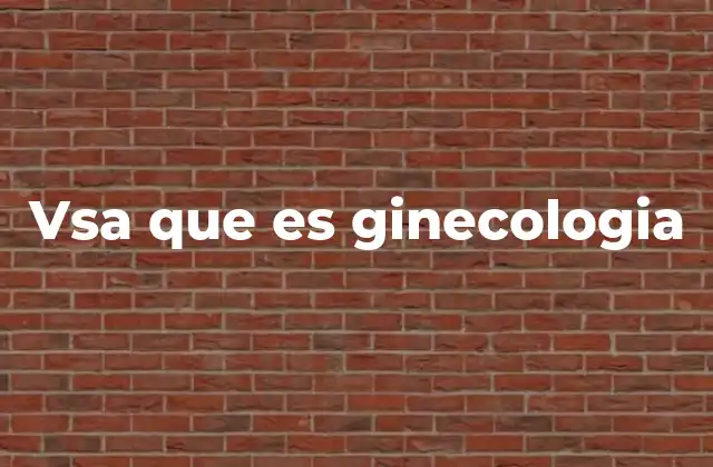 Vsa que es Ginecologia