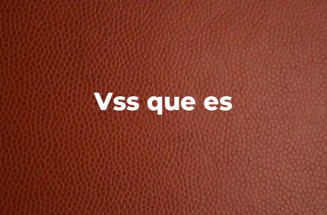 Vss que es