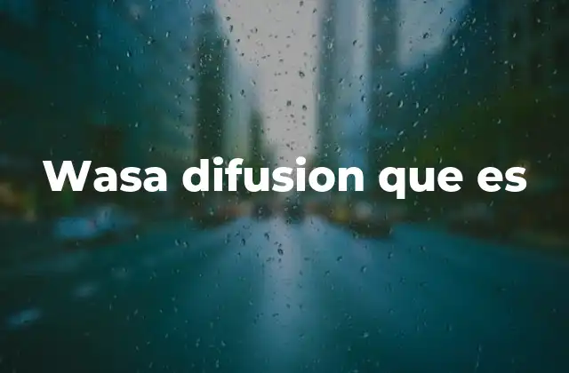 Wasa Difusion que es