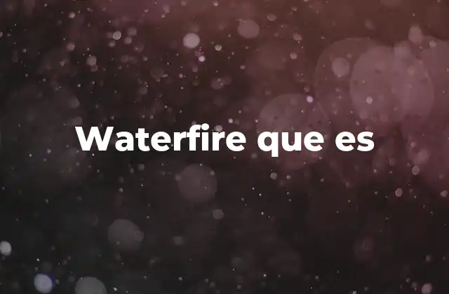 Waterfire que es