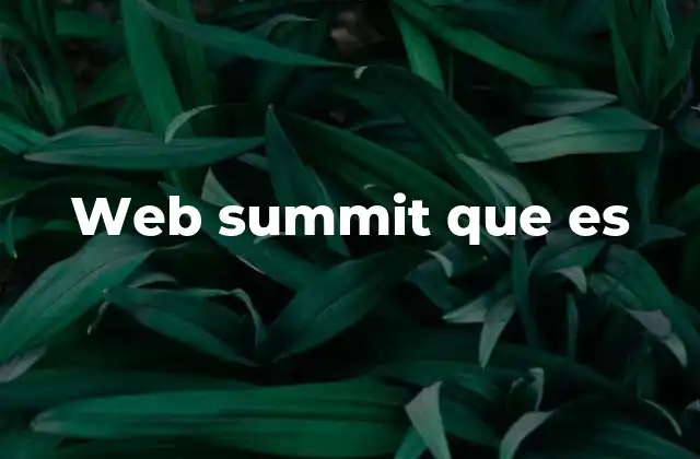Web Summit que es