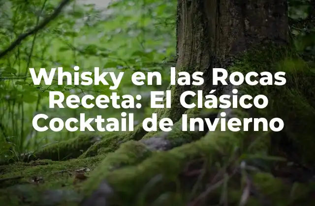 Whisky en las Rocas Receta: el Clásico Cocktail de Invierno