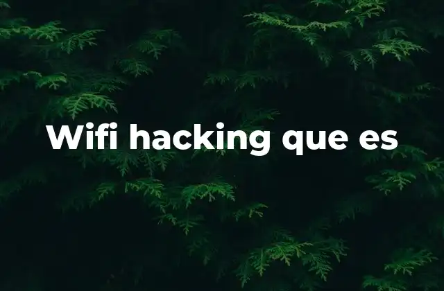 Wifi Hacking que es